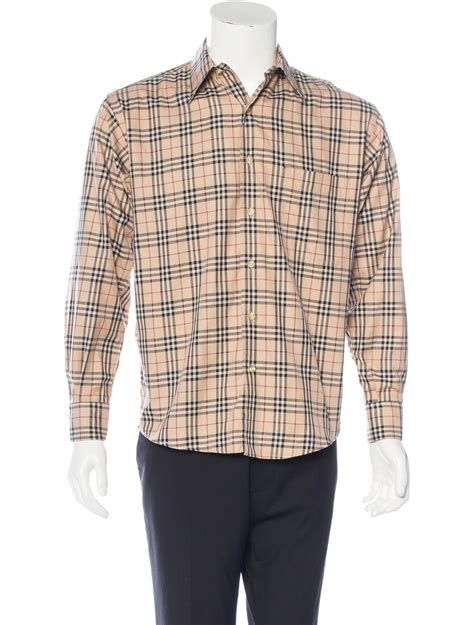 burberry big check shirt|Burberry nova check shirt.